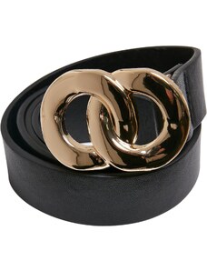 Urban Classics Accessoires Women's belt with buckle made of synthetic leather black/gold