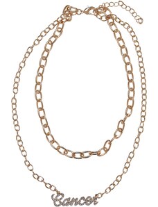 Urban Classics Accessoires Diamond Zodiac Golden Necklace Cancer