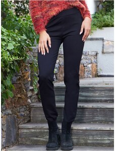 ANNA RAXEVSKY Γυναικείο μαύρο ελαστικό παντελονοκολάν T23202 BLACK, Χρώμα Μαύρο, Μέγεθος S