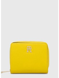 Πορτοφόλι Tommy Hilfiger χρώμα: κίτρινο