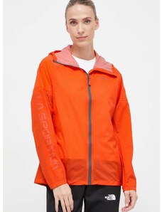 Αδιάβροχο μπουφάν LA Sportiva Pocketshell χρώμα: πορτοκαλί