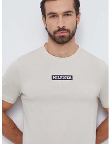 Μπλουζάκι Tommy Hilfiger χρώμα: μπεζ