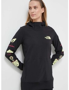 Αθλητική μπλούζα The North Face Tekno Pullover χρώμα: μαύρο, με κουκούλα