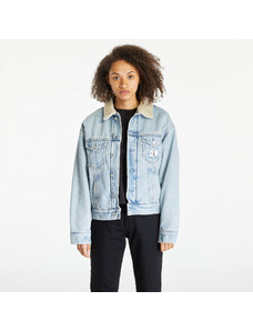 Γυναικεία denim jacket Calvin Klein Jeans Sherpa Denim Jacket Blue