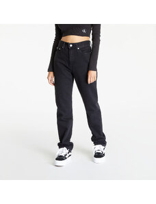 Γυναικεία παντελόνια Calvin Klein Jeans Authentic Slim Straight Black