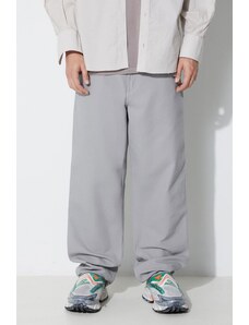 Βαμβακερό παντελόνι Carhartt WIP Single Knee Pant χρώμα: γκρι, I031497.0WF02