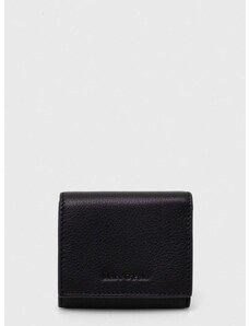 Δερμάτινο πορτοφόλι Marc O'Polo γυναικεία, χρώμα: μαύρο