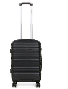 Βαλίτσα - Χειραποσκευή καμπίνας μαύρη 55x35x20 ABS με Polycarbon με τέσσερις ρόδες Worldline HY4NP78 - 23358-01