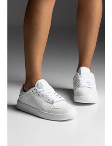 LOVEFASHIONPOINT Sneaker Γυναικεία Λευκά Δερματίνη