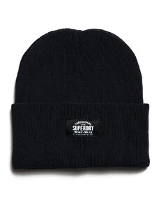 SUPERDRY CLASSIC KNITTED BEANIE HAT W9010162A-1JG Μαύρο