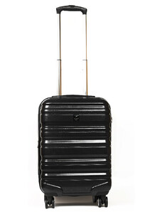 Βαλίτσα - Χειραποσκευή καμπίνας μαύρη polycarbonate RJ5GD49 Airtex με τέσσερις ρόδες και αδιάρρηκτο φερμουάρ - 28560-01