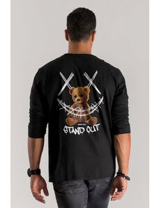 UnitedKind Stand Out Teddy, Long Sleeve Μπλούζα σε μαύρο χρώμα