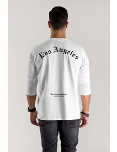 UnitedKind LA Rules, Long Sleeve Μπλούζα σε λευκό χρώμα
