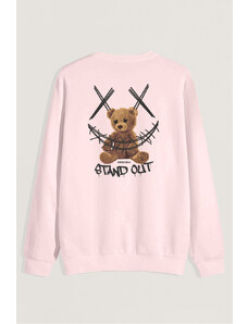 UnitedKind Stand Out Teddy, Φούτερ χωρίς κουκούλα σε ροζ χρώμα