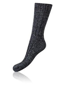 Bellinda NORWEGIAN STYLE SOCKS - Men's winter socks of Norwegian type - black