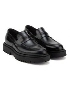 Raymont αντρικά Loafers παπούτσια μαύρα 873-black