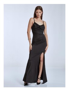 Celestino Maxi ελαστικό φόρεμα με σούρες μαυρο για Γυναίκα