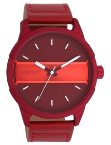 OOZOO Timepieces C11231 Red Leather Strap