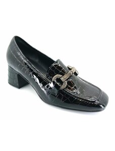 Gabor 35.202.97 (μαύρο λουστρίνι) heel loafers
