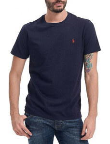 Polo Ralph Lauren T-shirt custom slim fit μπλε σκούρο