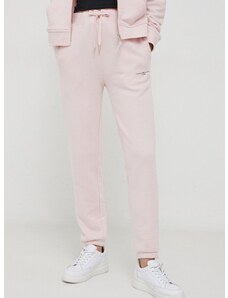 Παντελόνι φόρμας Tommy Hilfiger χρώμα: ροζ