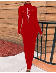 Creative Φόρεμα - κώδ. 97016 - 2 - κόκκινο