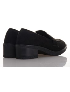 Famous Shoes Γυναικεία Μαύρα Σουέντ Loafers