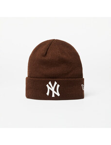 Καπέλα New Era New York Yankees League Essential Cuff Knit Beanie Hat Nfl Brown Suede/ Off White