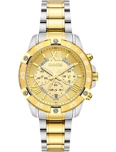 BREEZE Spectacolo Crystals Chronograph - 712441.2, Gold case with Stainless Steel Bracelet