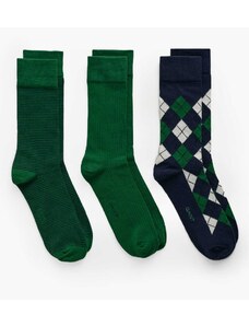 Ανδρικές Κάλτσες Argyle.3pack Πράσινο Βαμβάκι GANT