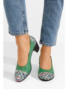 Zapatos Γόβες με χοντρό τακούνι Judy πρασινο