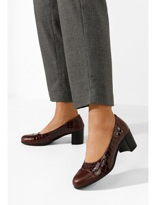 Zapatos Γόβες με χοντρό τακούνι Judy V3 καφε