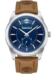 TIMBERLAND NORTHBRIDGE - TDWGA0029702, Silver case with Brown Leather Strap