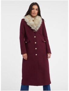Orsay Burgundy γυναικείο μάλλινο παλτό - Γυναικεία