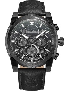 TIMBERLAND SHERBROOK - TDWGF0009402, Black case with Black Leather Strap