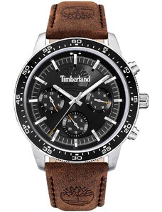 TIMBERLAND PARKMAN - TDWGF0029002, Silver case with Brown Leather Strap