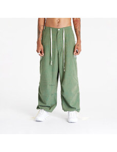 Ανδρικά παντελόνια PLEASURES Visitor Wide Fit Cargo Pants Green