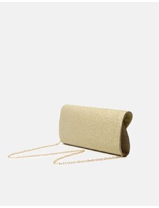 INSHOES Basic τσάντα φάκελος από glliter υλικό Χρυσό