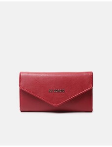 ARI GORGIO Βasic μονόχρωμο πορτοφόλι με πολλαπλές θήκες Κόκκινο