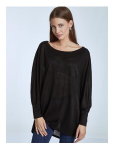 Celestino Oversized μπλούζα λεπτής πλέξης μαυρο για Γυναίκα