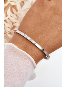 Kesi Silver Lauren Steel Bracelet with Cubic Zirconia