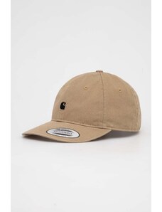 Βαμβακερό καπέλο του μπέιζμπολ Carhartt WIP χρώμα μπεζ I023750.0DKXX