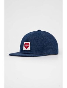 Τζιν καπέλο μπέιζμπολ Carhartt WIP χρώμα: ναυτικό μπλε