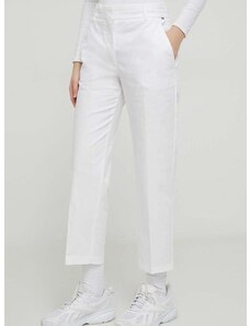 Παντελόνι Tommy Hilfiger χρώμα: άσπρο