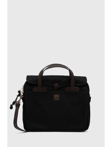 Τσάντα Filson Original Briefcase χρώμα: μαύρο, FMBAG0069