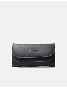ARI GORGIO Μονόχρωμο πορτοφόλι με πολλαπλές θήκες Μαύρο