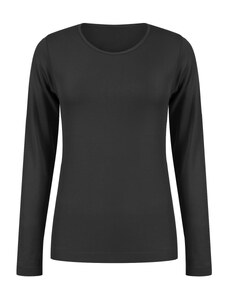 Celestino Μονόχρωμη ισοθερμική μπλούζα μαυρο για Γυναίκα