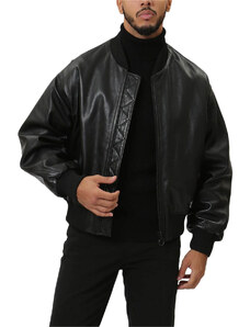 Ανδρικό Jacket Trussardi Jeans - Bomber Real Leather Metal Free S009322P000314