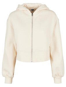 UC Ladies Women's Short Oversized Jacket with Zipper Whitesand