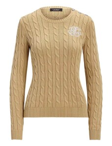 RALPH LAUREN Πουλοβερ Gassed Cotton-Sweater 200925325005 birch tan